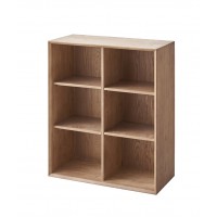 歌樂美北歐復古白蠟木S3010-3#無門書柜