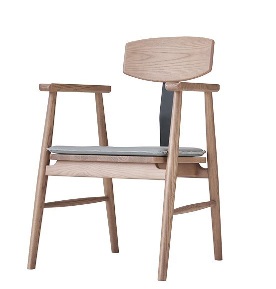 歌樂美北歐復古白蠟木S3009#書椅