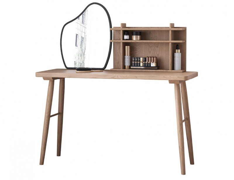 歌樂美北歐復古白蠟木S1052#妝臺