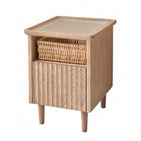 歌樂(lè)美北歐復(fù)古白蠟?zāi)維1038#床頭柜