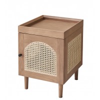 歌樂(lè)美北歐復(fù)古白蠟?zāi)維1036#床頭柜