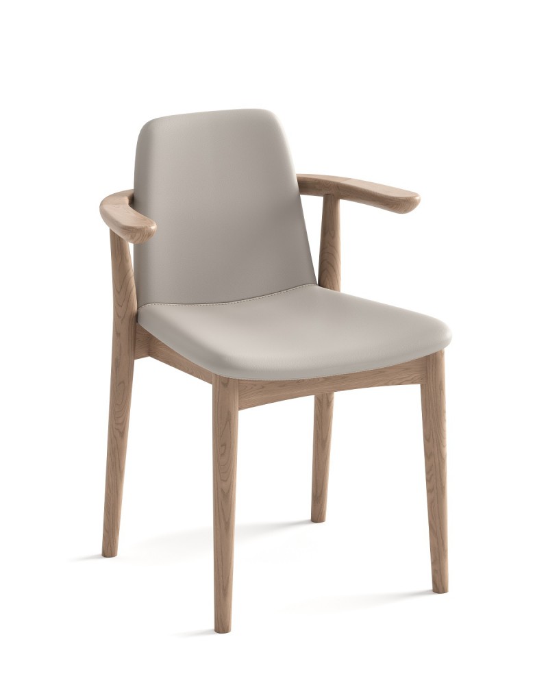 歌樂美北歐復古白蠟木S2093#餐椅