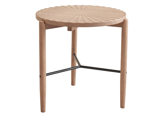 歌樂美北歐復古白蠟木S2061#小圓幾