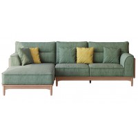 歌樂(lè)美北歐復(fù)古白蠟?zāi)維2065#雙人位+轉(zhuǎn)角沙發(fā)