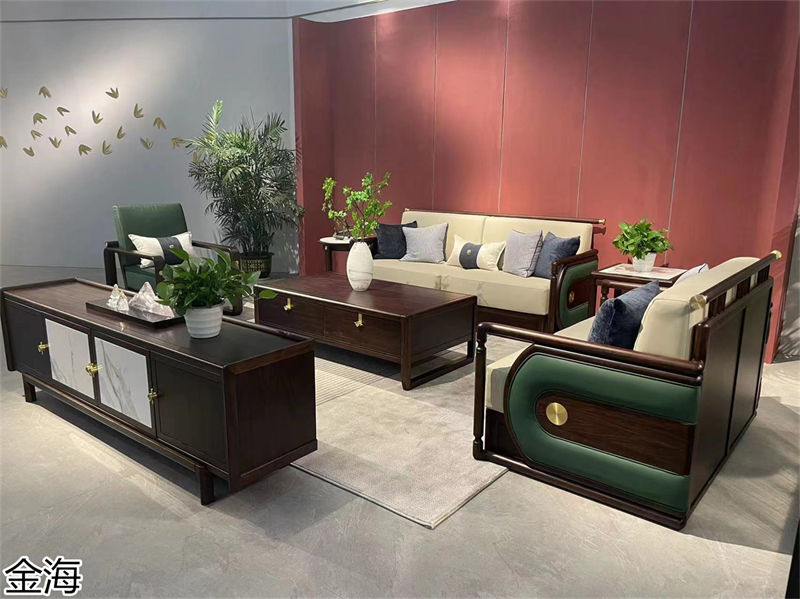 金海家具&middot;云端 輕奢新中式黑胡桃家具產品實拍