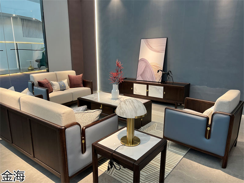 金海家具&middot;云端 輕奢新中式黑胡桃家具產品實拍