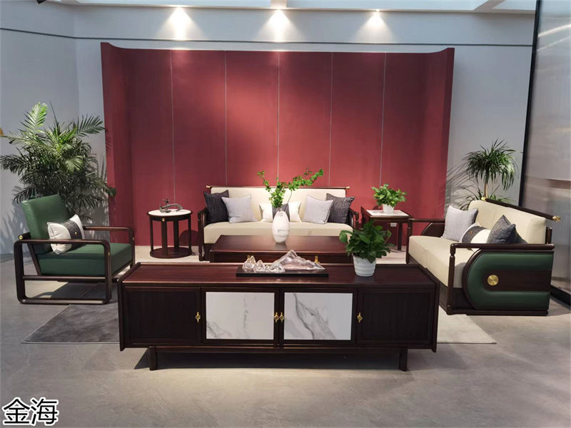 金海家具&middot;云端 輕奢新中式黑胡桃家具產品實拍