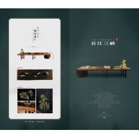 南康微景觀流水茶臺,江西流水茶桌,高分子碳纖維復合材料茶臺,茶掌柜微景觀流水茶臺