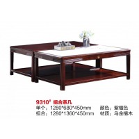 百福源康新中式烏金檀木組合茶幾9310#