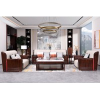 百福源康新中式烏金檀木沙發9302#