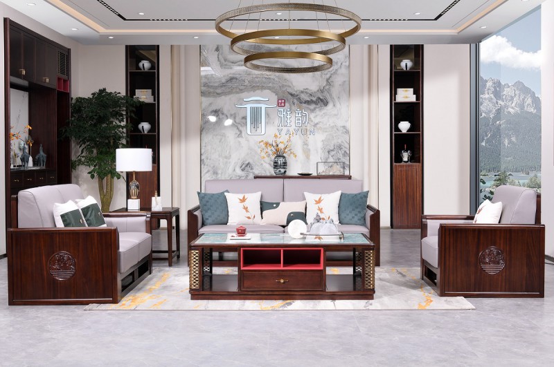 百福源康新中式烏金檀木沙發(fā)9303#普通常規(guī)