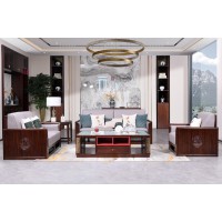 百福源康新中式烏金檀木沙發9303#普通常規