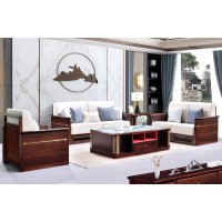 百福源康新中式烏金檀木沙發9305#普通常規