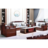 百福源康新中式烏金檀木沙發9319#