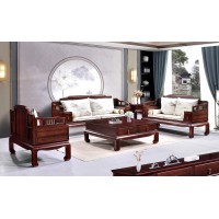 百福源康新中式烏金檀木沙發9321#