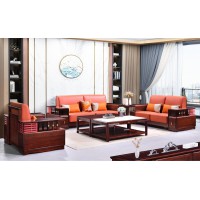 百福源康新中式烏金檀木沙發9322#普通常規