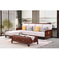 虔南世家天子系列南美黑檀新中式家具：Z132-3L#轉角沙發