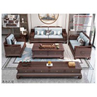 清海名隆家具品牌，烏金木家具，南康古典新中式家具，江西新中式烏金木套房廠家