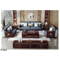 木瑰寶新中式風格家具，南康烏金木家具招商，江西新中式烏金木套房生產廠家