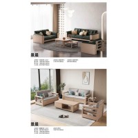 極簡侘寂奶油風家具，南康白蠟木家具，現代極簡實木家具品牌，江西景晨家具廠家