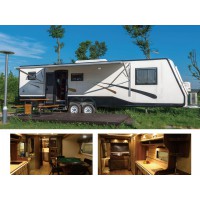 方晨鄉村民宿裝配式建筑：移動房車