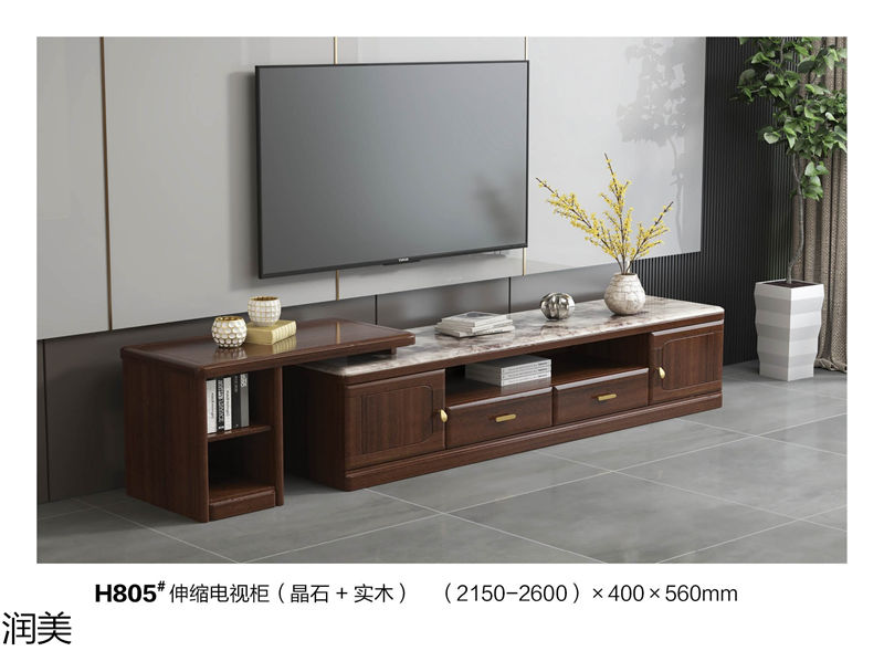 潤美現(xiàn)代中式黑檀套房家具