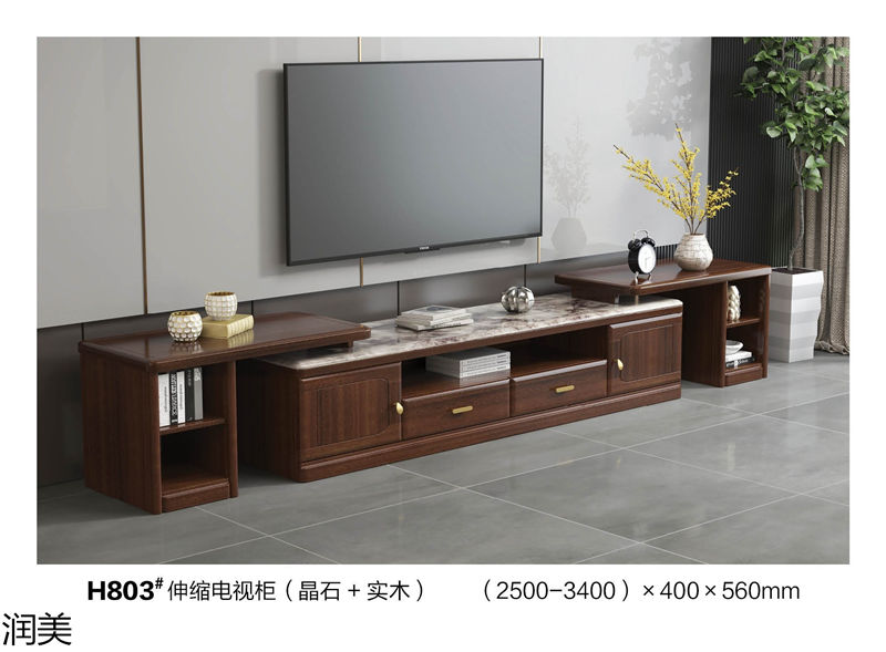 潤美現(xiàn)代中式黑檀套房家具