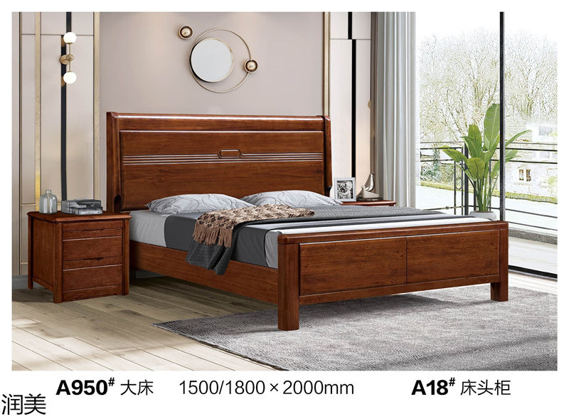 潤美現(xiàn)代中式黑檀套房家具