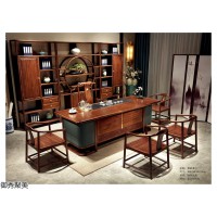 御秀聚美新中式古典茶臺，江西南康剛果花梨木、印尼金花梨木茶臺、博古架生產廠家