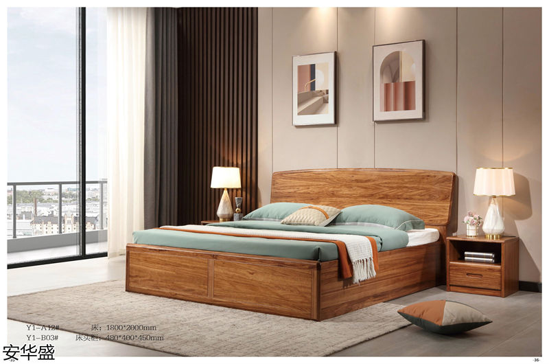 安華盛現(xiàn)代極簡烏金木家具