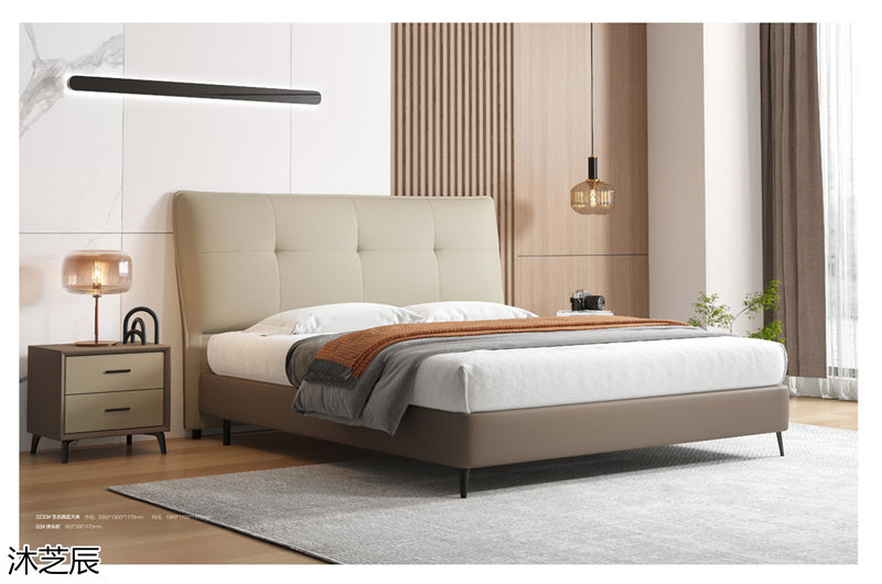 沐芝辰現(xiàn)代極簡(jiǎn)軟體床、軟體沙發(fā)