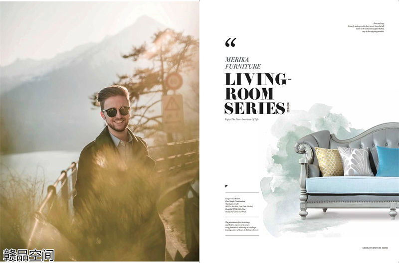 贛品空間高級灰系列美式家具