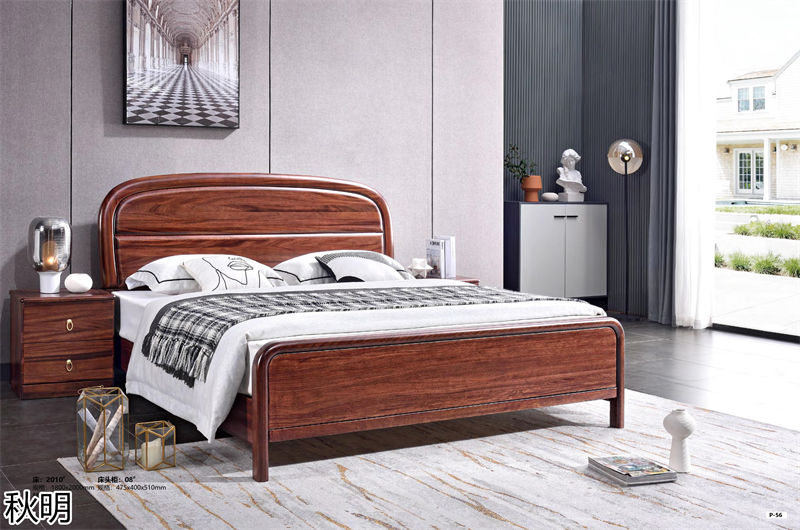 秋明烏金木套房家具