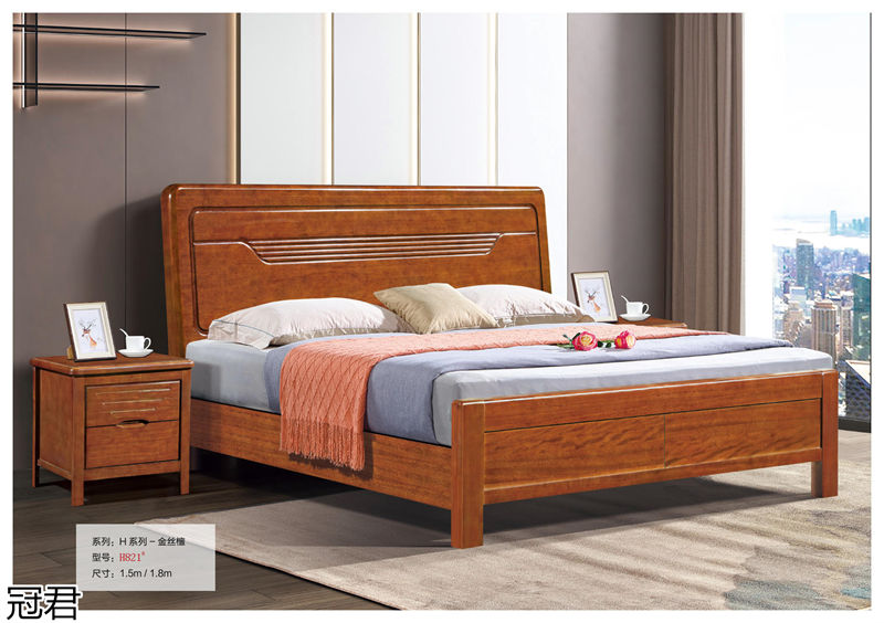 冠君實(shí)木床