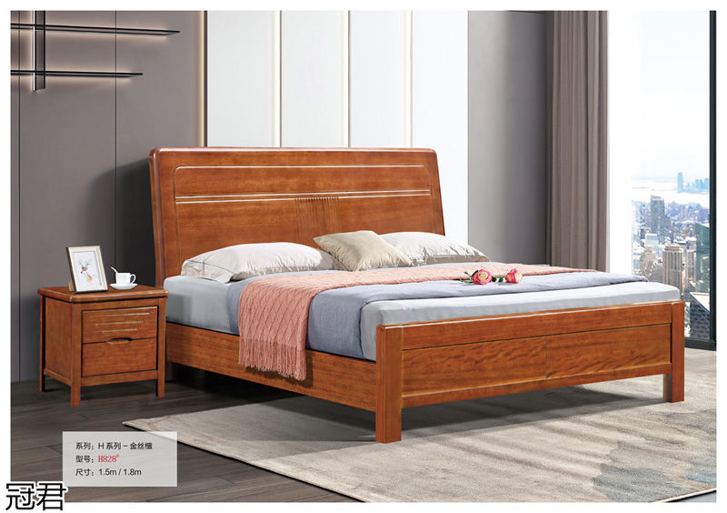 冠君實(shí)木床