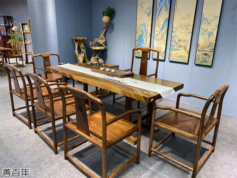 善百年原木大板茶臺