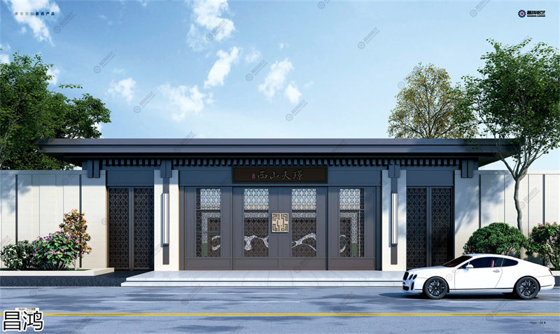 昌鴻鋁藝別墅庭院大門、陽臺護欄、鋅鋼欄桿、樓梯扶手