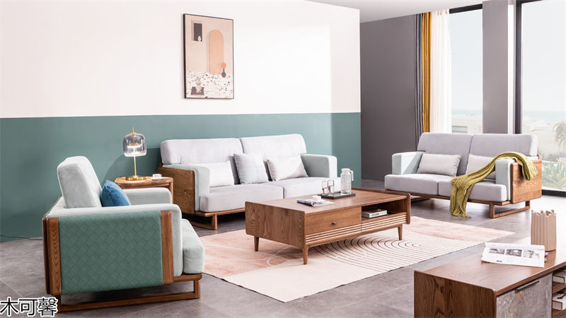 木可馨現代輕奢風格北美白蠟木套房家具