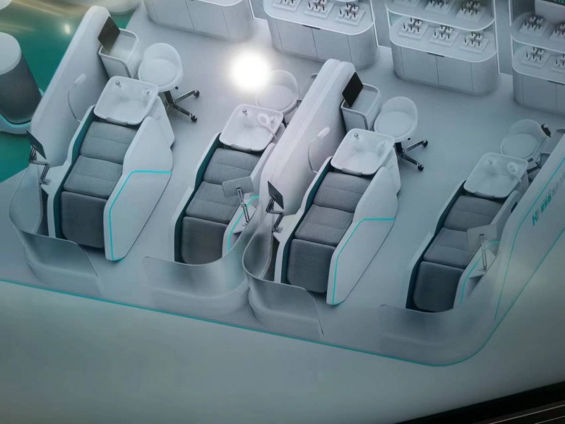 名盛足浴沙發、理發店家具、洗頭床、按摩床