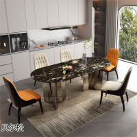 南康奢石家具、大理石家具，江西奢石餐桌、茶幾、茶臺，貝爾松(典尚)奢石家具廠家