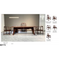 南康新中式茶臺，江西剛果花梨木、烏金木、格木茶臺、茶椅、博古架，鑫木馬家具廠家