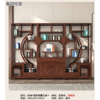 南康博古架，格木博古架、書柜，江西中式、新中式實木博古架，春韻牧堂家具廠家