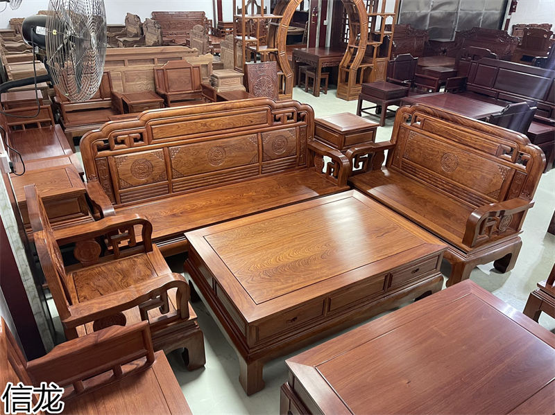 信龍紅木巴花家具