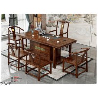 木與禪·茶空間家具，南康新中式、仿古茶臺，江西檀木、烏金木、剛果金花梨木茶臺廠家