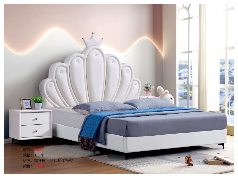 青少年兒童軟體床K62#（米白色）