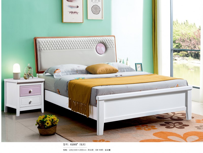 炫彩青少年兒童床X1005#（兔耳）