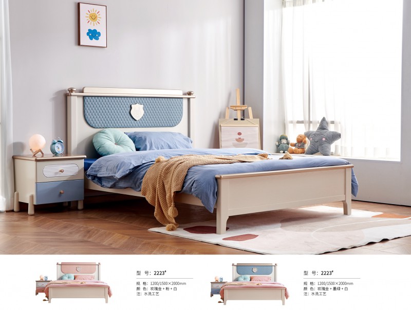 輕奢風青少年兒童床2223#