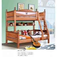 嘻哈年華金絲檀木青少年兒童床X02#子母床（蝴蝶）