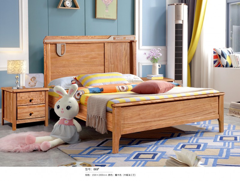 金絲檀木青少年兒童床069#