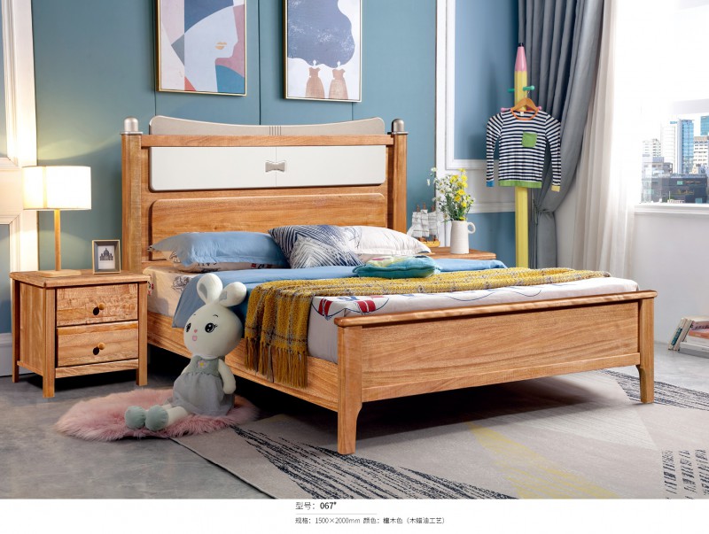 金絲檀木青少年兒童床067#